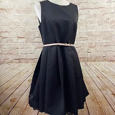 $36.99 • Buy Jason Wu Target Womens Sleeveless Belted Party Dress Size M Black Tulle Hem