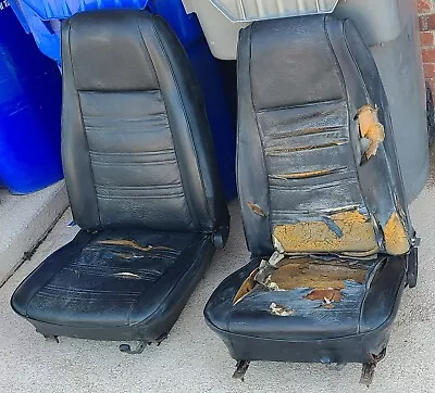 69 - 70  MUSTANG / COUGAR ORIGINAL BUCKET  SEATS  W/ RELEASE SOLENOIDS  & TRACKS • $1249.95