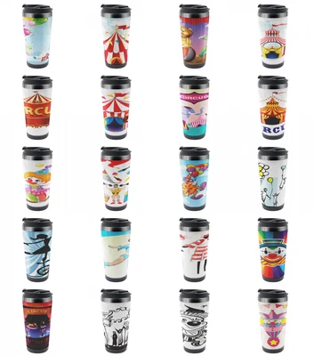 £24.45 • Buy Ambesonne Circus Travel Mug Steel Thermal Cup 16 Oz