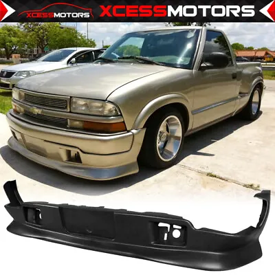 Fits 98-04 Chevy S10 Pickup Extreme Style Front Bumper Lip Spoiler Unpainted PU • $289.99