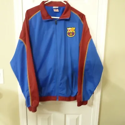 FCB Barcelona Jacket L Full Zip Long Sleeve  Taining Soccer Football • $25.99