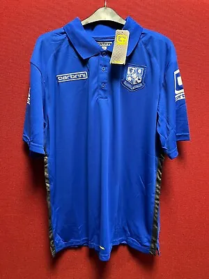 Carbrini Tranmere Rovers Polo Shirt Blue XL TD132 JJ 08 • £49.99