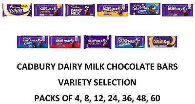 CADBURY Chocolate Bars Variety Choose From Different Flavours Sizes Multipacks • £5.35