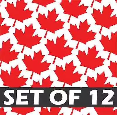 (12X) MAPLE LEAFS Vinyl Decal Sticker Canada Toronto Maple Leaf Flag IPhone 7  • $2.94