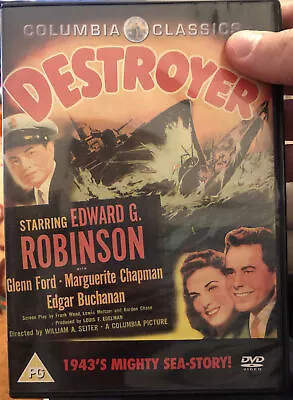 Destroyer Rare Deleted Classic Action World War US Navy Edward G. Robinson DVD • £5.99