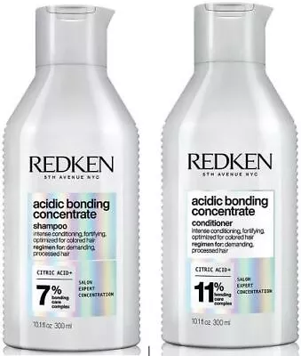 Redken Acidic Bonding Concentrate Shampoo & Conditioner 300ml. Same Day Postage. • £19.99