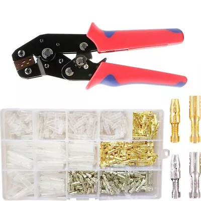 400PCS MOTORCYCLE WIRING BULLET CONNECTORS BRASS ELECTRICAL Wire  Crimper • $27.75