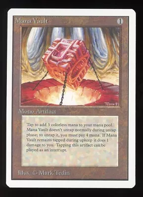 NM/MINT-  1993 Unlimited Mana Vault ~ Vintage MTG/Magic ~ NO RESERVE!!! • $124.50