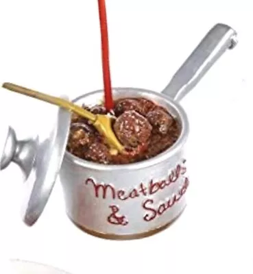 MeatBall Sauce Resin Ornament Italian Noodle Tomato Garlic Dinner Italy Pasta • $25