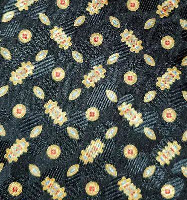 Stefano Ricci ~ Mens Silk Dress Tie ~ Black Gold ~ 61  ~ Xl Tall Long • $69