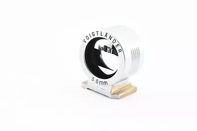 [Near Mint] Voigtlander 50mm View Finder Silver For Rangefinder Camera Japan 651 • $199.99