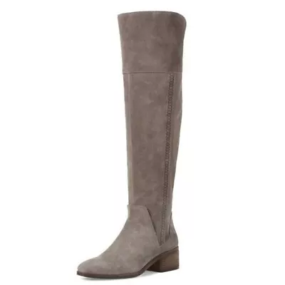 Vince Camuto Kochelda Charcoal Grey Tall/ Over The Knee Suede Boots Size 8.5 • $45