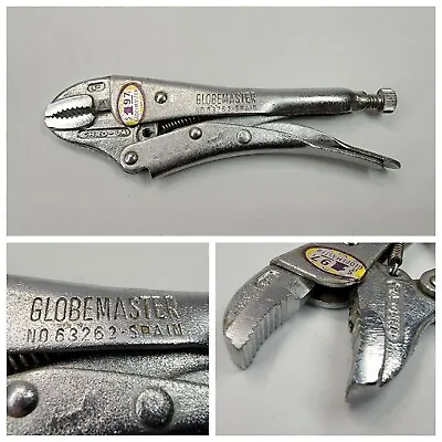 Vintage NOS 5  Globemaster Adjustable  Wrench Vise Grips - #63262 -Made In Spain • $23.97