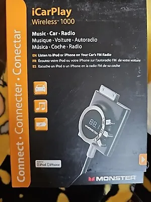 Monster ICarPlay Wireless 1000 FM Transmitter For IPod And IPhone  NEW • $9.99