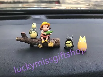 Cute Anime My Neighbor Totoro Mini Figurine Car Dashboard Decoration Ornament D • $15.99