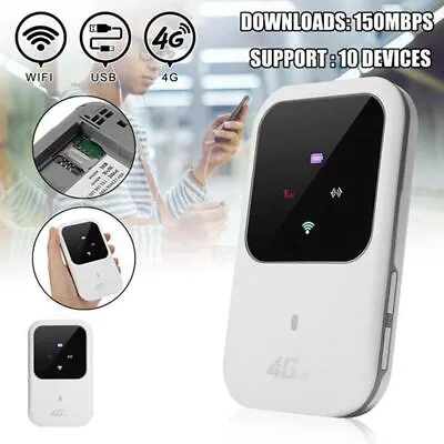 Unlocked 4G-LTE Mobile Broadband WiFi Wireless Router Portable MiFi Hotspot • £16.40