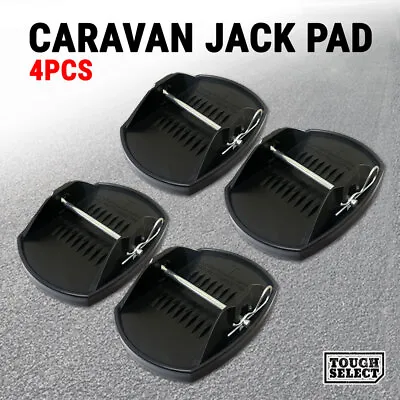 $27.50 • Buy 4x Caravan Jack Pads Corner Steady Set Camper Trailer Stabilizer Legs Big Foot