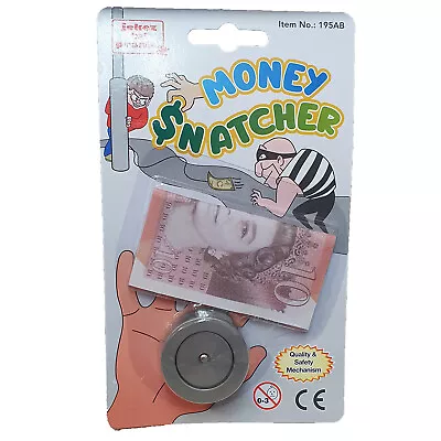 Money Snatcher With Fake £10 Note Funny Joke Prank Trick Stocking Filler Jokes • £2.95