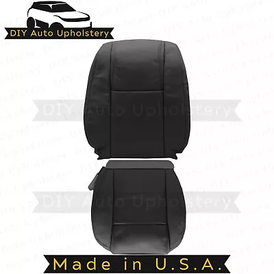 2005-2009 For Ford Mustang V6 Driver Top/Bottom Leather Seat Covers Black • $294.49
