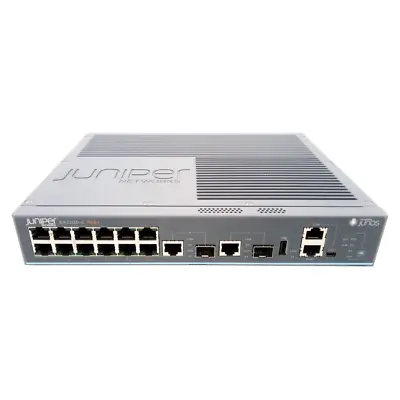 Juniper EX2200-C-12P-2G 12-Port 10/100/1000BASE-T PoE+ Compact Switch • $135