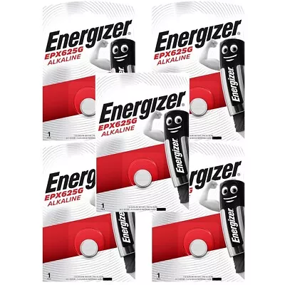 5 X Energizer EPX625G Alkaline Batteries 1.5V Coin Cell - 625A LR9 V625U L1560 • £5.95