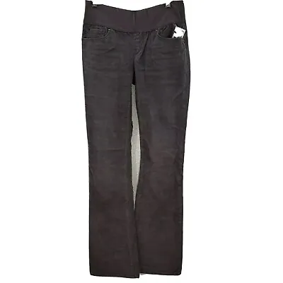 GAP Pants Maternity 26/2L 1969 Sexy Boot Gray Corduroy Demi Panel Stretch • $12.53