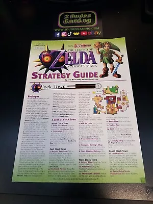 The Legend Of Zelda Majora's Mask Strategy Guide Expert Gamer EGM Nintendo • $21.75