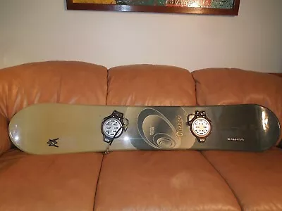 Volkl Sensor Wood 158cm Snowboard W/ Clicker Bindings • $170