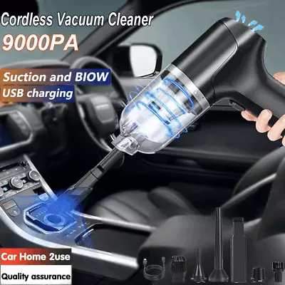 6 In 1 Upgrade Car Vacuum Cleaner Air Blower Wireless Handheld Rechargeable Mini • $16.99