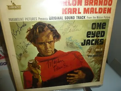 Full Cast Signed 1961 Original Soundtrack  One-Eyed Jacks  Marlon Brando W. COA • $125