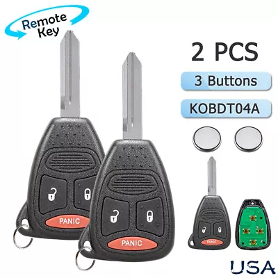 2 Replacement For 2005 2006 2007 Dodge Magnum Key Entry Fob Keyless Car Remote • $15.99