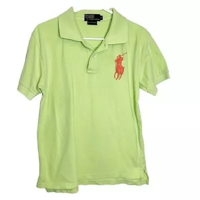 Polo Ralph Lauren  Big Pony  Polo Shirt Size Medium Green Short Sleeve Collared • $25