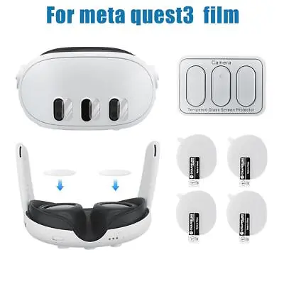 For Meta Quest3 VR Headset VR Host HD Tempered Glass Film Lens Protector~ • $3.19