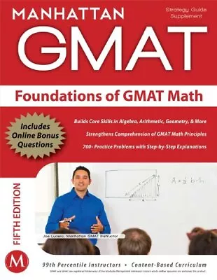 Foundations Of GMAT Math (Manhattan GMAT Preparation Guide: Foun • £20.58