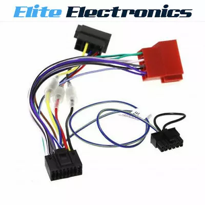 16 Pin To Iso Harness + Patch Lead For Kenwood Kdc-bt39dab Kdc-x7000da Ddx4016bt • $18.85