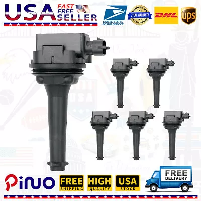 Pack Of 6 Ignition Coils Premium For Volvo S60 S70 S80 C70 XC70 V70 T5 UF341 • $59.85