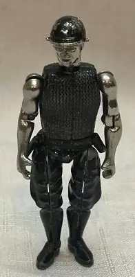 Vintage Zylmex Zee Toys Sergeant Silver Black Metal 3.5” Figure THX 1138 1976 • $40