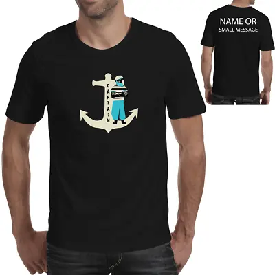 £14.95 • Buy Captain Anchor Nautical Sailing T Shirt Funny Gift Sailor Sails Dinghy Cruise
