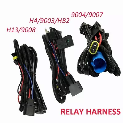 Relay Wiring Harness For High/Low Beam HID Xenon Kit For 9004/9007 H4 H13/9008 • $6.98