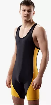 Matman Illinois Wrestling Singlet -  GOLD/BLACK • $29.95