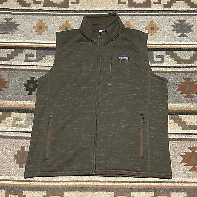 Patagonia Better Sweater Vest Men’s Size XL Fleece Full Zip Brown Fleece A5 • $49.95