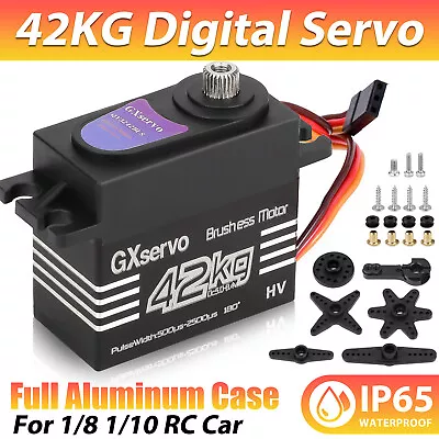 42KG Metal Gear Waterproof Digital Servo High Torque & Speed For 1/8 1/10 RC Car • $23.48