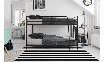 Mainstays Small Space Twin Over Twin Junior Bunk Bed Black • $252