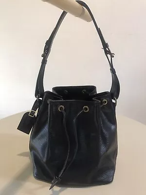 Louis Vuitton Petite NOE Black EPI Leather With Name Tag • $415