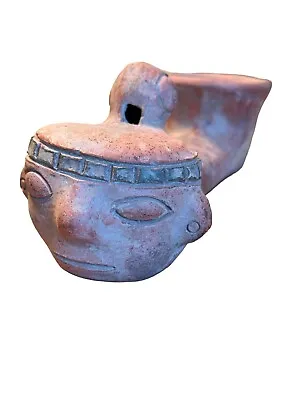 Mayan Whistling Jar Clay Jug Instrument Whistles With Water Mexico Vintage • $32.01