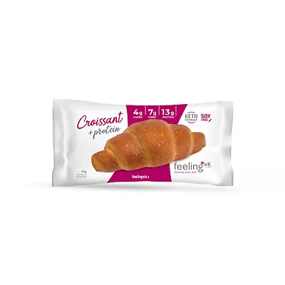 Feeling Ok Croissant 30x50g ( Low Carb Soy Free High Fibre & Keto Friendly) • $136.62