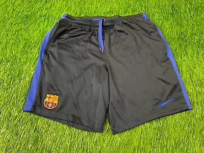 Barcelona Barca 2016/2017 Football Soccer Nike Shorts Training Original Size L • $12.74