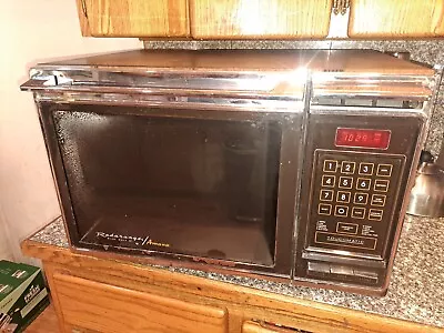 Vintage 1985 Amana Radarange Touchmatic Microwave - Working - W/ Glass Plate • $185