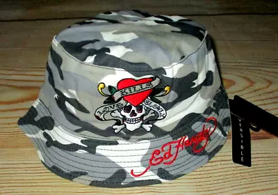 Mens Ed Hardy Love Kills Slowly Camouflage Reversible Bucket Hat One Size • $26.90