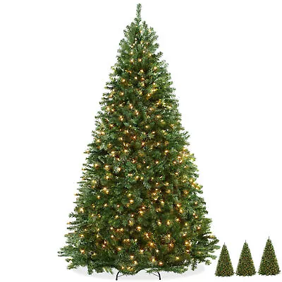 Pre-Lit Realistic Green Spruce Artificial Holiday Christmas Tree And Stand • $118.99